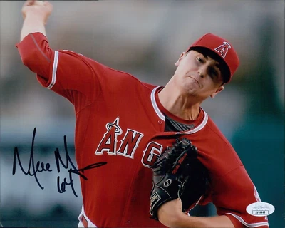 Mike Morin Los Angeles Angels Signed 8x10 Matte Photo JSA Authenticated - Image 1 of 2