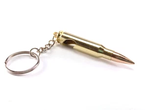 Bottle operer from real ammo keyring, original handmade gift 7,62 cal .308 WIN - Picture 1 of 4