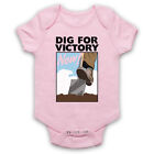 DIG FOR VICTORY NOW WORLD WAR 2 SLOGAN RETRO POSTER BABY GROW SHOWER GIFT
