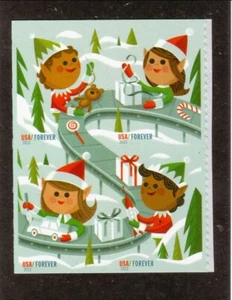 USA--#5721-24 MNH--2022 Elfos de Navidad - Imagen 1 de 1