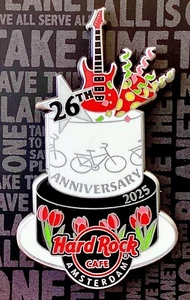 2025 HARD ROCK CAFE AMSTERDAM 26TH ANNIVERSARY TULPS BIRTHDAY CAKE LE PIN - Bild 1 von 2