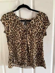 Crossroads ladies Animal print top, Size S #0038D# - Picture 1 of 3