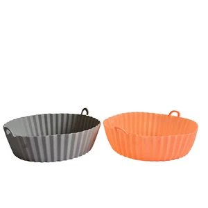 2 Stück Luft Friteuse Silikon Korb Liner 8" Runde Antihaft Ofenfest Backfolie - Bild 1 von 8