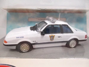 WHITE ROSE - COLORADO STATE PATROL - 1991 FORD MUSTANG LX 5.0 SSP FOX BODY 1/43 - Picture 1 of 14
