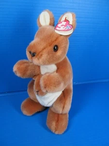 Ty Large Plush Beanie Buddy - Pouch the Kangaroo Buddies w/Tag 12" - Picture 1 of 9