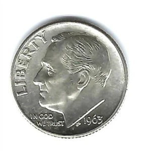 1963-D Denver Ten Cent Brilliant Uncirculated Roosevelt Silver Dime! - Picture 1 of 2