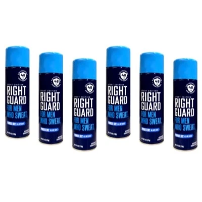 6 Pack Right Guard Sport Antiperspirant Aerosol Powder Dry 6 Ounce - Image 1 of 4