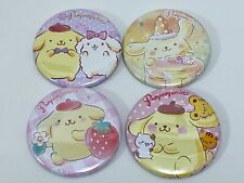 Sanrio Character Pompompurin Button Badges 4 Types Set New Japan Badge 