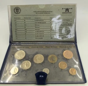 FRANCE 9 Coins 1981 SPECIMEN FDC Mint Set Monnaie De Paris Fleurs De Coin - Picture 1 of 6