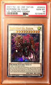 PSA 10 Baronne De Fleur 1st Edition Ultra Rare - Synchro Gem Mint - Picture 1 of 1