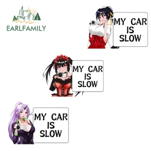 EARLFAMILY 5.1" Akeno Kurumi Advertencia Coche Adhesivo para Ventana Calcomanía Impermeable - Imagen 1 de 4