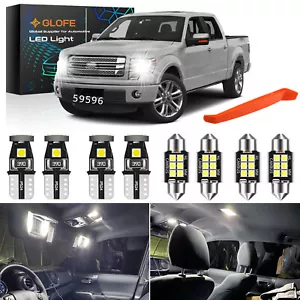 Kit de luz LED para 2009-2014 Ford F-150 mapa interior paquete de licencia cúpula + herramienta - Imagen 1 de 9