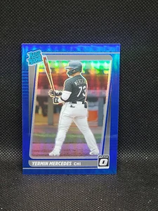 2021 Optic RATED ROOKIE #186 Yermin Mercedes RC 74/75 BLUE PRIZM (G33) - Picture 1 of 2