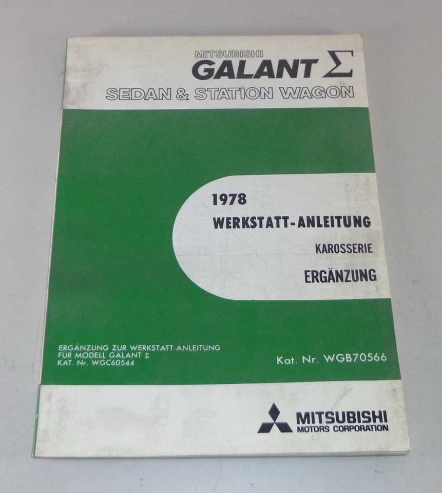 Manuale Officina Mitsubishi Galant Sigma A120 Berlina e Familiare Stand 1978 - Immagine 1 di 1