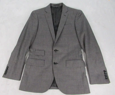Blazer para mujer J Crew mezcla de lana 34S gris Ludlow tela italiana 2 botones tweed Foto 1 de 4