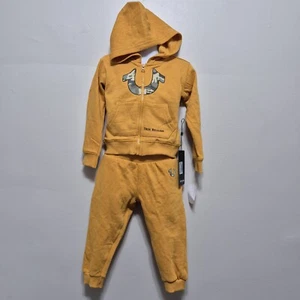 True Religion Logo Honey Mustard Hoodie Youth size Large New with Tags! Read B4 - Picture 1 of 9