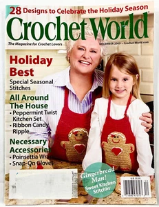 Dec 2009 Crochet World Magazine 28 Designs Christmas Kitchen Accessories 12254 - Picture 1 of 3