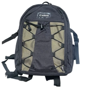 Mochila para cámara Canon verde negra ajustable acolchada bolsa para equipo fotográfico - Imagen 1 de 13