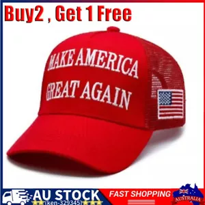 Donald Trump 2024 45-47 MAGA Hat Make America Great Again Slogan w/USA FlagCapUL - Picture 1 of 22