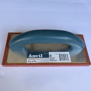 Anvil Fine Rubber Blade Grip Handle Masonry Float 9 x 4 in. For Fine Stucco - Picture 1 of 5