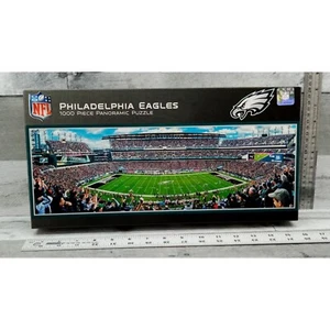 1,000 pc. NFL Philadelphia Eagles Stadium Panoramic Puzzle All Pcs Counted 0883 - Picture 1 of 6