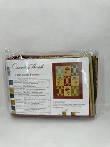 Connecting Threads Fall Country Flowers Quilt Fabric Kit - 28.5" x 36" - Picture 1 of 8