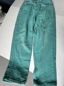 Vintage 90’s Little Levi’s 554 Turquoise Silver Tab Size 7 - Picture 1 of 12