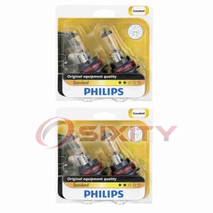 2 pc Philips High Low Beam Headlight Bulbs for Suzuki Equator Swift SX4 SX4 jn - Picture 1 of 5