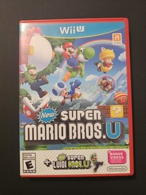 New Super Mario Bros. U + New Super Luigi U Nintendo Wii U 2013 Complete In Box