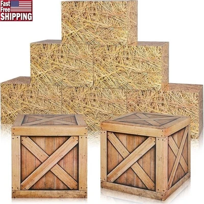 Western Theme Farmhouse Gift Boxes Rustic Cardboard Décor Stackable Party Props - Image 1 of 4