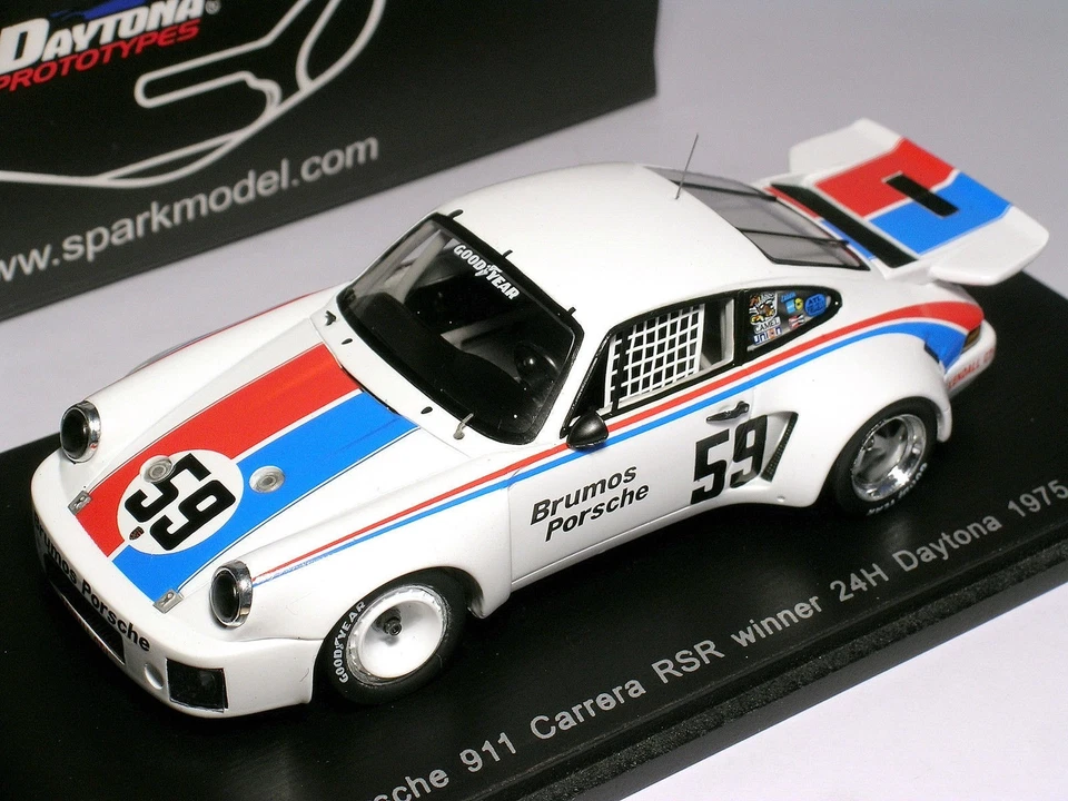 SPARK 1/43 43DA75 PORSCHE 911 Carrera RSR Winner 24H Daytona 1975 GREGG-HAYWOOD - Immagine 1 di 2
