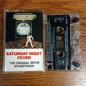 Saturday Night Fever Movie Soundtrack (Cassette Tape, 1977) 70s Disco Bee Gees - Picture 1 of 9