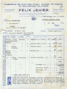 1940   MANUFACTURE DE CONFECTIONS POUR DAMES KAHN & LAZARD A PARIS - M. FLO - Picture 1 of 1