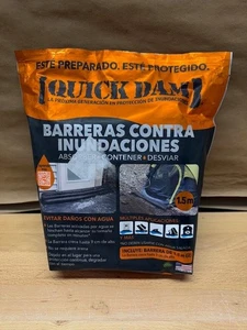 Quick Dam Flood Barriers, Absorbent Specialty Products, 5' x 6" x 3.5"  (2-Pack) - Picture 1 of 2