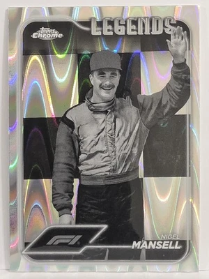 2024 Topps Chrome Formula 1 #194 Nigel Mansell Black/White RayWave Refractors - Image 1 of 2