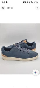 NEW TOMS TRVL LITE Low Top Shoes Men’s 9M Blue Canvas Lightweight Sneakers - Picture 1 of 7