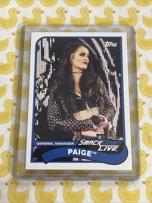 PAIGE #58 2018 Topps Heritage WWE diva lucha libre Saraya lucha con mi familia Foto 1 de 2