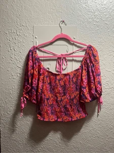 Camisa Free People Multicolor Floral Espalda Para Mujer Talla Grande NUEVA PRECIO DE VENTA SUGERIDO POR EL FABRICANTE $9 - Imagen 1 de 14