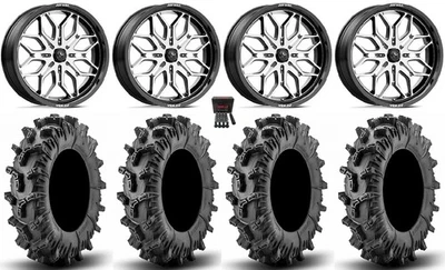 MSA Sniper 22" Wheels Mh 42" Terminator Max Tires Polaris RZR XP 1000 / PRO XP - Image 1 of 4