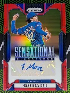 Frank Mozzicato 2025 Panini Prizm Sensational Signatures Auto Red Prizm 56/99 - Picture 1 of 2