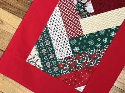 Christmas Table Runner. Friendship Braid. Handmade  40”x13” - Image 1 of 4