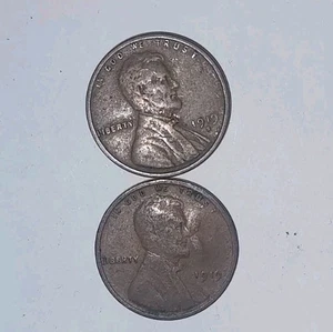 1919 / 1919-S Lincoln Wheat Cent - 2 Coin Circulated Lot - Picture 1 of 2
