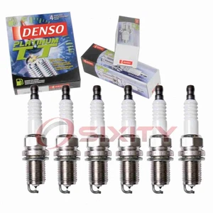 6 pc Denso Platinum TT Spark Plugs for 2000 Saturn LS2 3.0L V6 Ignition wi - Picture 1 of 5