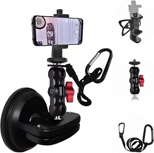 Montaggio ventosa resistente per fotocamera con testa a sfera rotante fotocamera a 360° - Foto 1 di 8