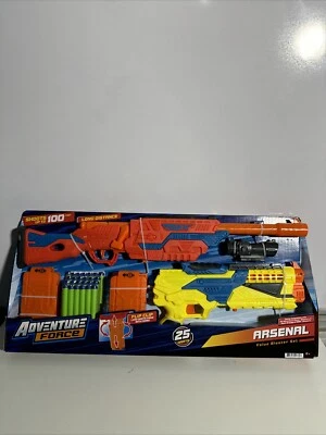 Adventure Force Blaster Arsenal Set 2 Piece Foam Dart Blasting Gun Kids Toy 100f - Image 1 of 4