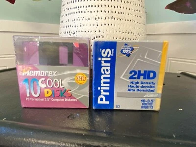 20 New Old Stock Memorex / Primaris 2HD 3.5" Floppy Diskettes - Image 1 of 2