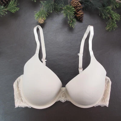 So Bra 36D Beige Con Aros Acolchado Cierre Ajustable Espalda Foto 1 de 4