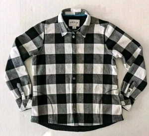 Camisa ORVIS Buffalo Forrada de Vellón a Cuadros Jac Negra Blanca Para Mujer Talla MEDIANA USADA EN EXCELENTE ESTADO  - Imagen 1 de 7