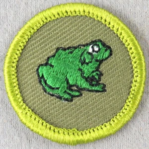 ZOOLOGY 1961-1968 Type F Rolled Edge Khaki Twill Merit Badge - Picture 1 of 1