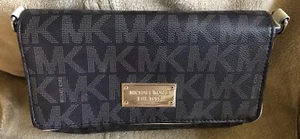 Michael Kors Jet Set Travel Cosmetic Case 2009 Kunstleder Grau Braun Wie Neu - Imagen 1 de 14